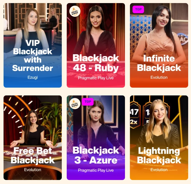 Blackjack Options